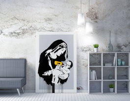 Wallity Lienzo Decorativo Banksy WY122 (50 x 70 cm)